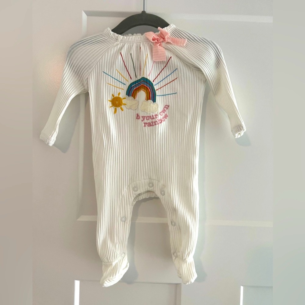 NWOT MudPie Rainbow Onesie